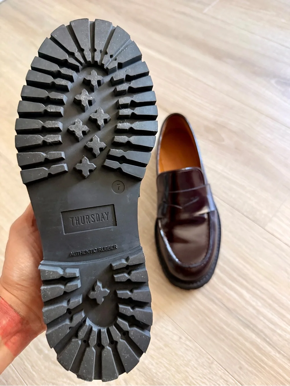 Thursday Boot Company Women's Penny Loafers in Burgundy